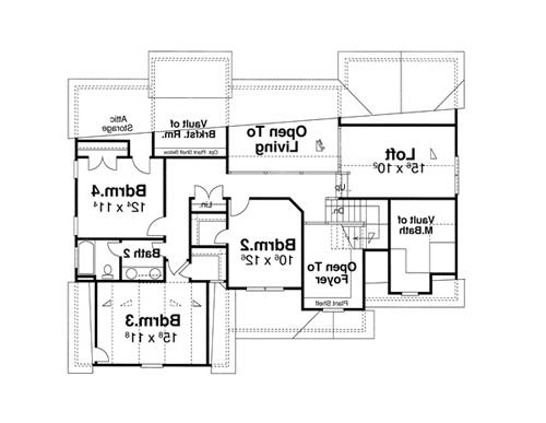 Second Floor image of ORTEGA House Plan